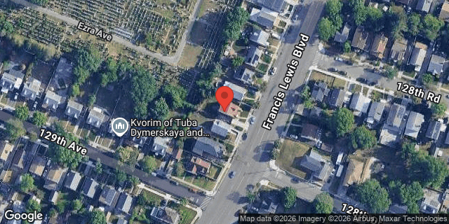 Aerial map of 128-42 FRANCIS LEWIS BLVD, Queens