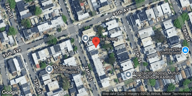Aerial map of 95-09 76 STREET, Queens