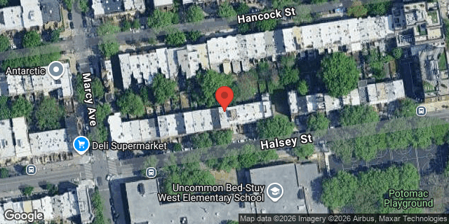 Aerial map of 191 HALSEY STREET, Brooklyn