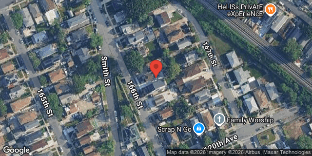 Aerial map of 119-35 166TH STREET, Queens