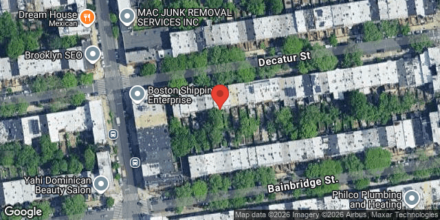 Aerial map of 518 DECATUR STREET, Brooklyn