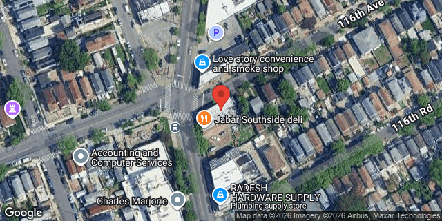 Aerial map of 116-01 SUTPHIN BOULEVARD, Queens