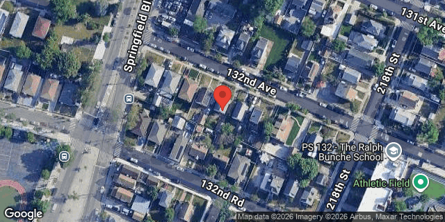 Aerial map of 216-20 132 AVENUE, Queens