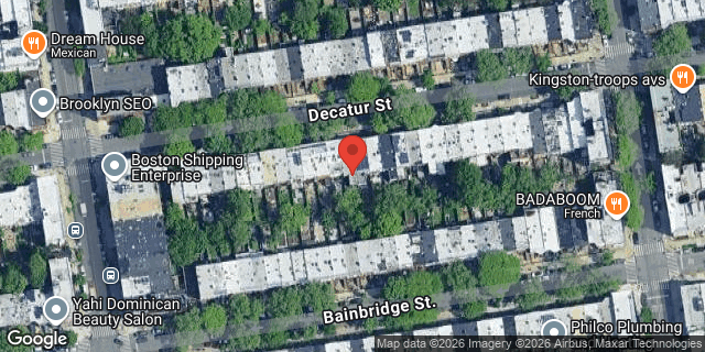 Aerial map of 532 DECATUR STREET, Brooklyn