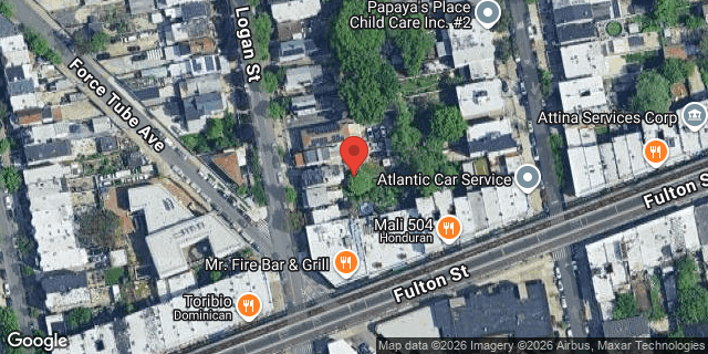 Aerial map of 175 LOGAN STREET, Brooklyn