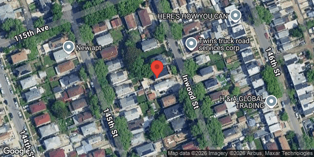 Aerial map of 115-24 INWOOD STREET, Queens