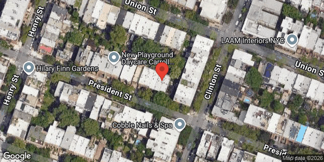 Aerial map of 213 PRESIDENT STREET, Brooklyn