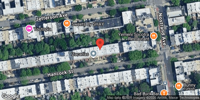 Aerial map of 121 HANCOCK STREET, Brooklyn
