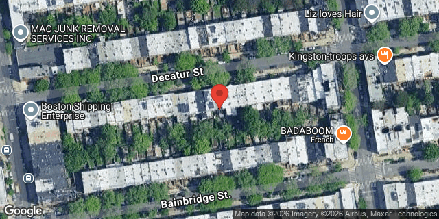 Aerial map of 542 DECATUR STREET, Brooklyn