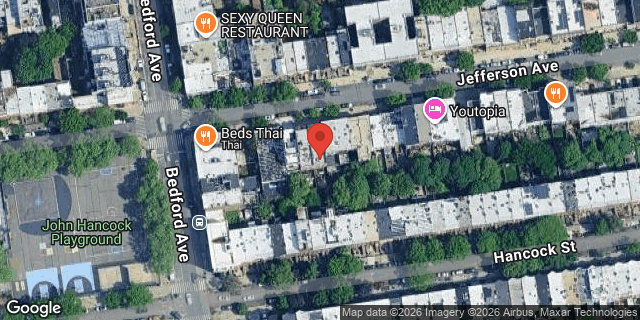 Aerial map of 110 JEFFERSON AVENUE, Brooklyn