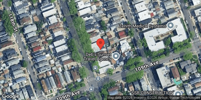 Aerial map of 107-63 LEFFERTS BOULEVARD, Queens