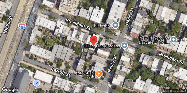 Aerial map of 168 PRESIDENT STREET, Brooklyn