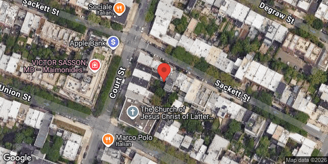 Aerial map of 318 SACKETT STREET, Brooklyn