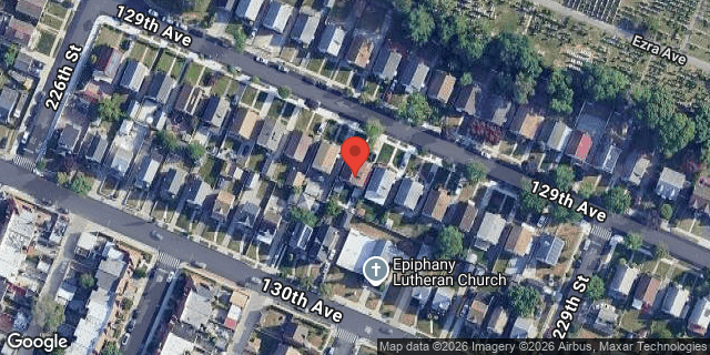 Aerial map of 226-40 129 AVENUE, Queens