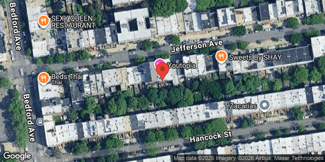Aerial map of 128 JEFFERSON AVENUE, Brooklyn