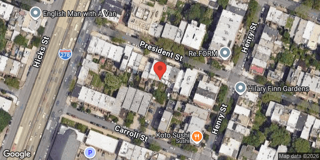 Aerial map of 160 PRESIDENT STREET, Brooklyn