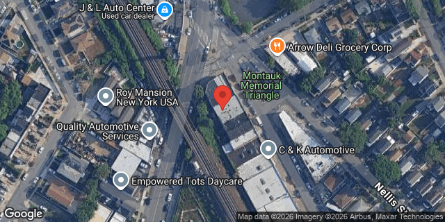 Aerial map of 122-08 MONTAUK STREET, Queens