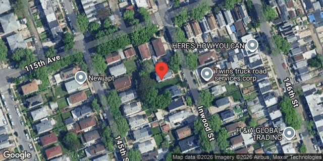 Aerial map of 115-12 INWOOD STREET, Queens