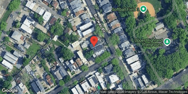 Aerial map of 35 BULWER PLACE, Brooklyn