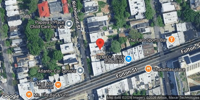 Aerial map of 191 RICHMOND STREET, Brooklyn