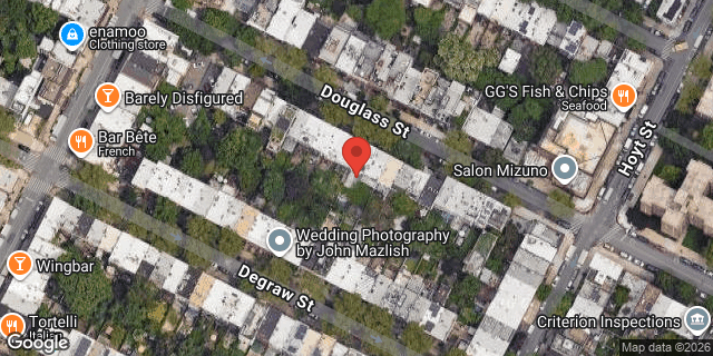 Aerial map of 94 DOUGLASS STREET, Brooklyn