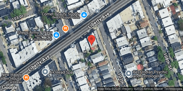 Aerial map of 106-16 LIBERTY AVENUE, Queens