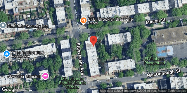 Aerial map of 331A STUYVESANT AVENUE, Brooklyn