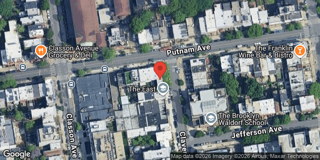 Aerial map of 92 PUTNAM AVENUE, Brooklyn