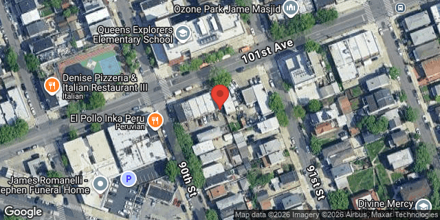 Aerial map of 90-10 101 AVENUE, Queens