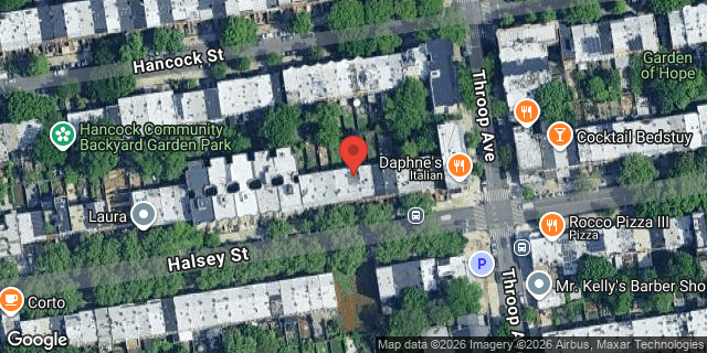 Aerial map of 285A HALSEY STREET, Brooklyn