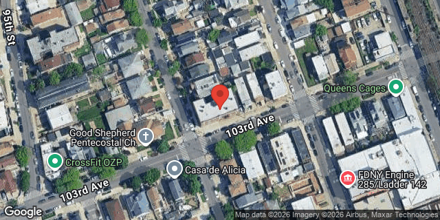 Aerial map of 97-05 103 AVENUE, Queens