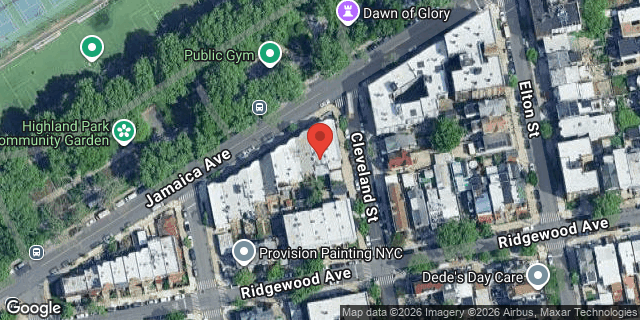 Aerial map of 438 JAMAICA AVENUE, Brooklyn
