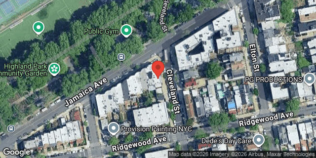Aerial map of 442 JAMAICA AVENUE, Brooklyn