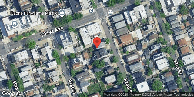 Aerial map of 101-12 92 STREET, Queens