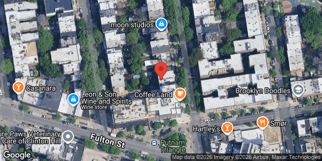 Aerial map of 444 GRAND AVENUE, Brooklyn