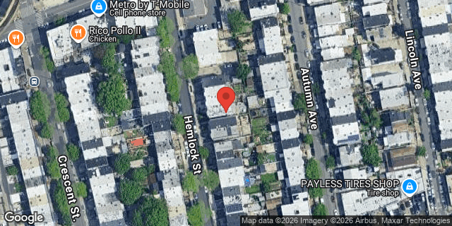 Aerial map of 273 HEMLOCK STREET, Brooklyn