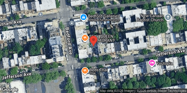 Aerial map of 1177 BEDFORD AVENUE, Brooklyn
