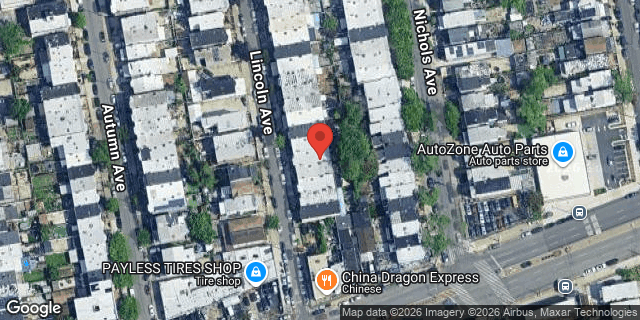 Aerial map of 287 LINCOLN AVENUE, Brooklyn