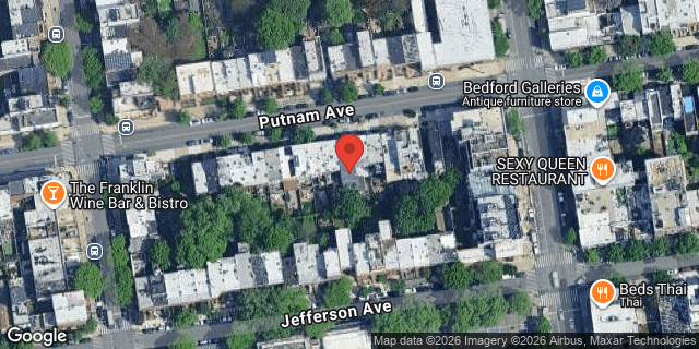 Aerial map of 162 PUTNAM AVENUE, Brooklyn