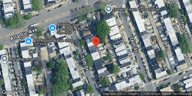 Aerial map of 94-15 75 STREET, Queens