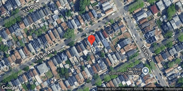 Aerial map of 150-68 116 AVENUE, Queens