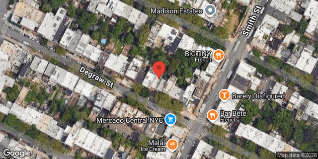 Aerial map of 327 DEGRAW STREET, Brooklyn