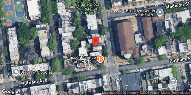 Aerial map of 494 CLASSON AVENUE, Brooklyn