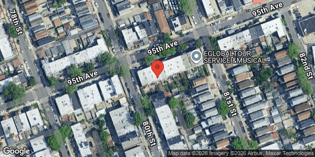 Aerial map of 80-06 95 AVENUE, Queens