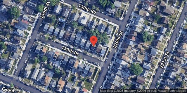 Aerial map of 219-29 130 DRIVE, Queens