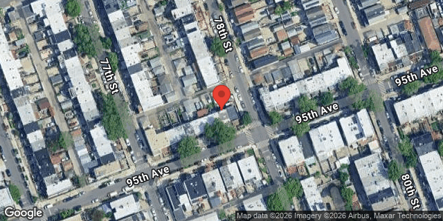 Aerial map of 77-17 95 AVENUE, Queens