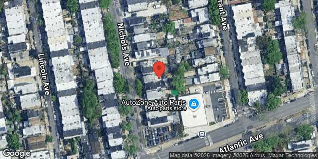 Aerial map of 297 NICHOLS AVENUE, Brooklyn