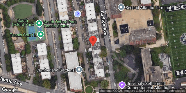 Aerial map of 462 CARLTON AVENUE, Brooklyn