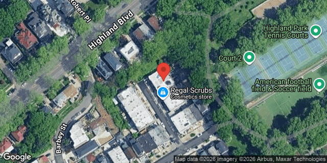 Aerial map of 23 SUNNYSIDE COURT, Brooklyn