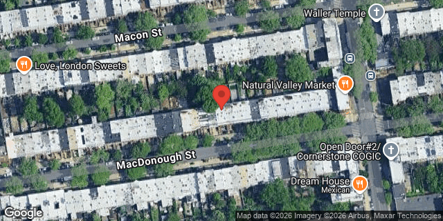 Aerial map of 553 MAC DONOUGH STREET, Brooklyn